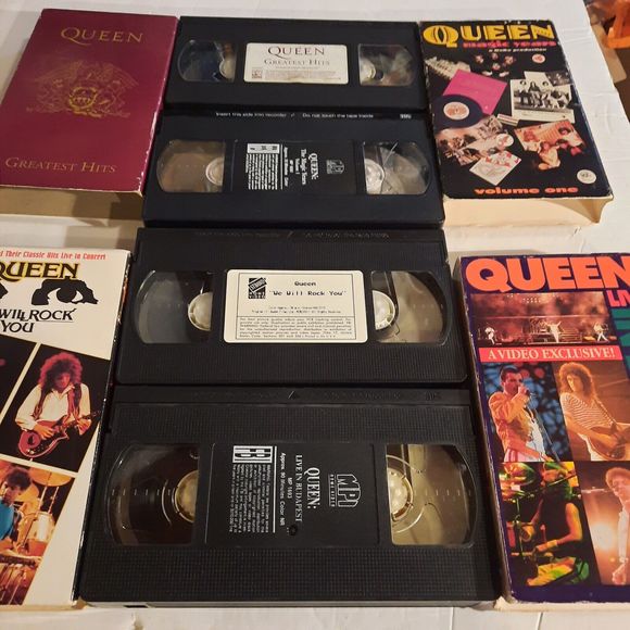 Queen VHS Lot - Greatest Hits, We Will Rock You, Magic Years, Live in Budapest - Picture 13 of 14